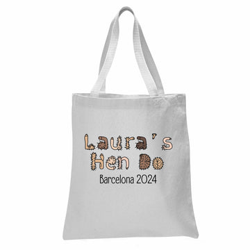 Personalised Little Dicks Hen Tote Bag