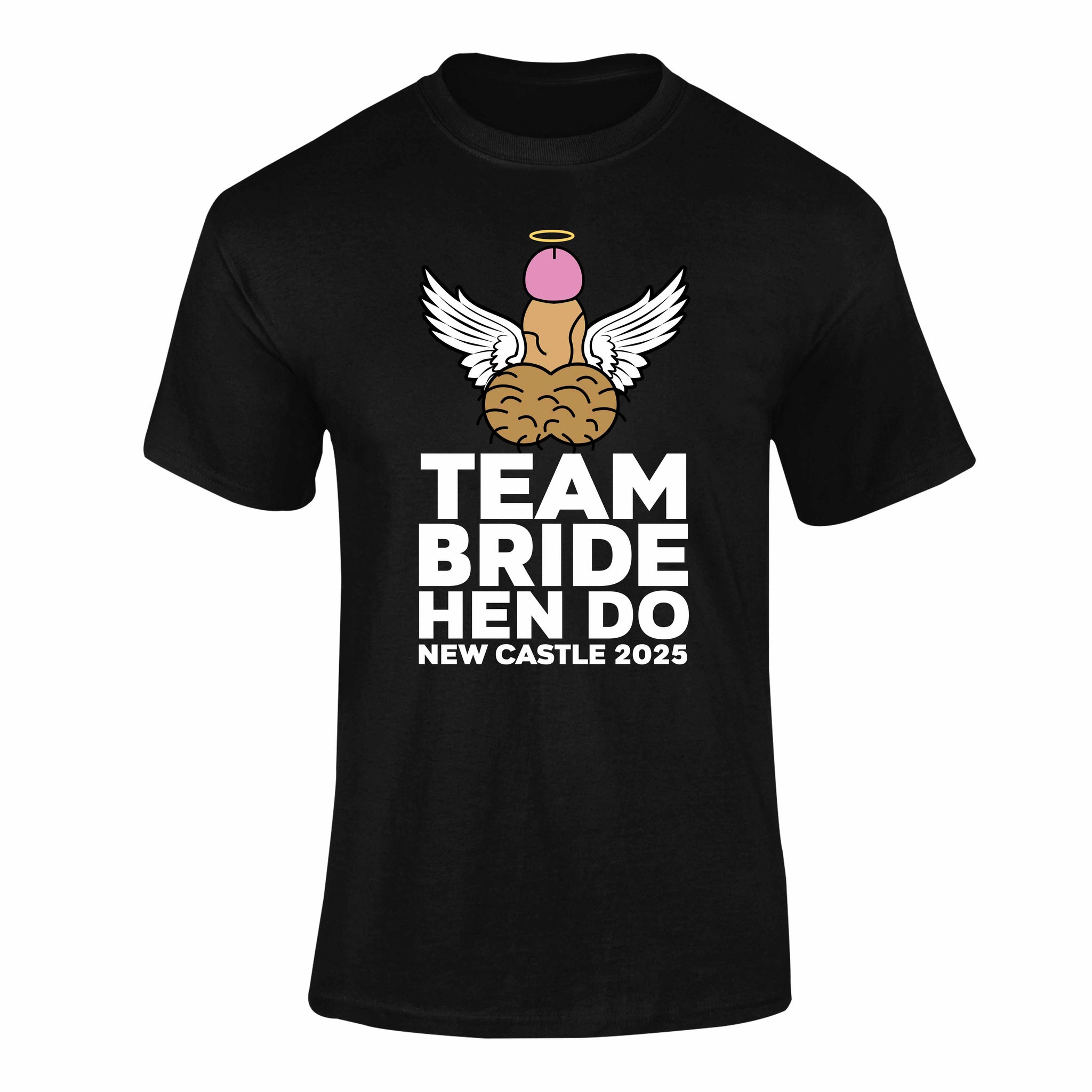 Personalised Rude Wings Team Bride Hen T-Shirt