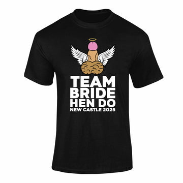 Personalised Rude Wings Team Bride Hen T-Shirt