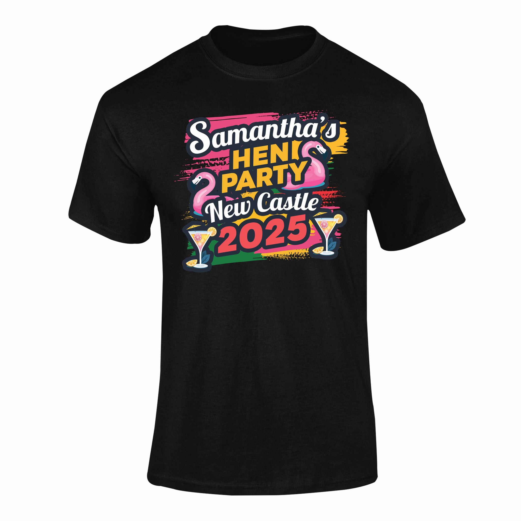 Personalised Party Style Hen T-Shirt