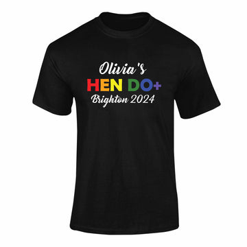 Personalised LGBTQ+ Hen T-Shirt