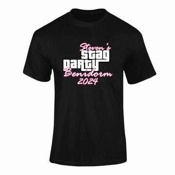 Personalised Grand Theft Stag T-Shirt