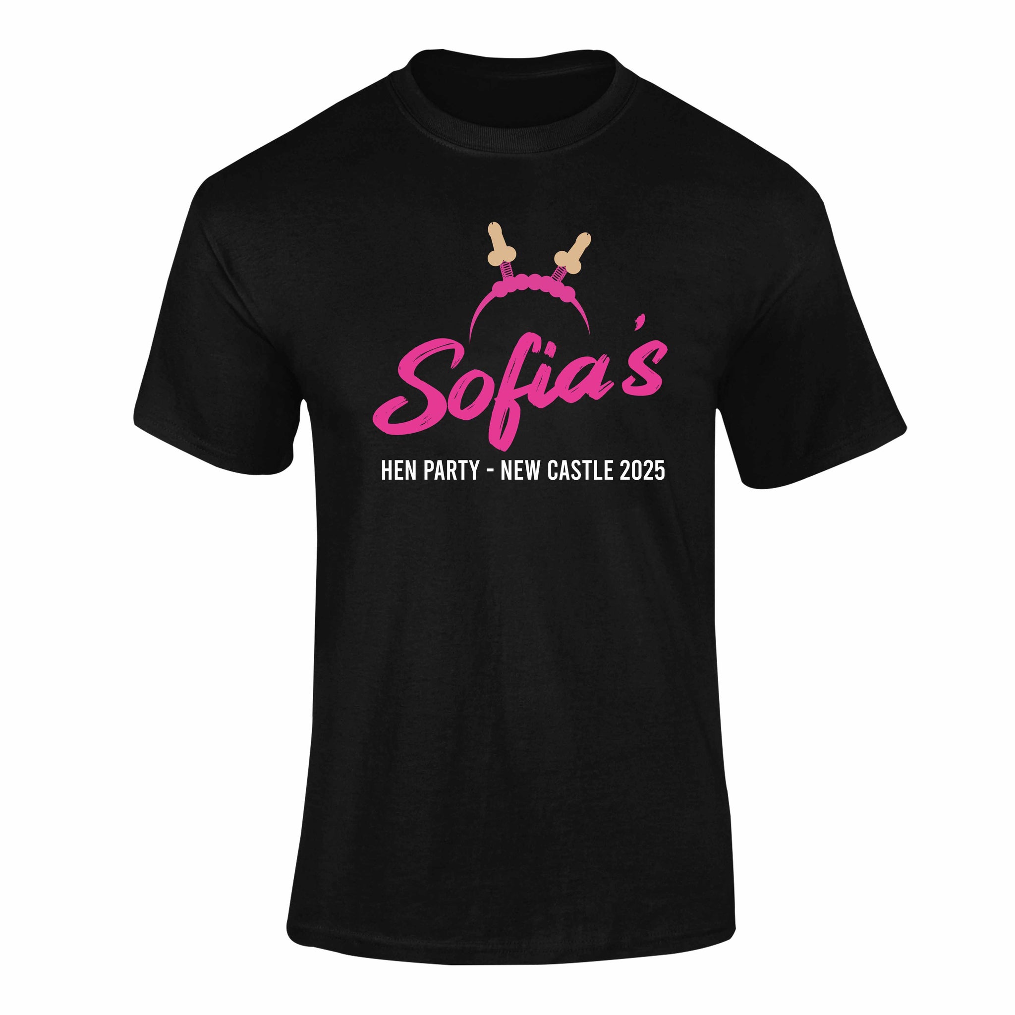 Personalised Rude Tiara Hen T-Shirt