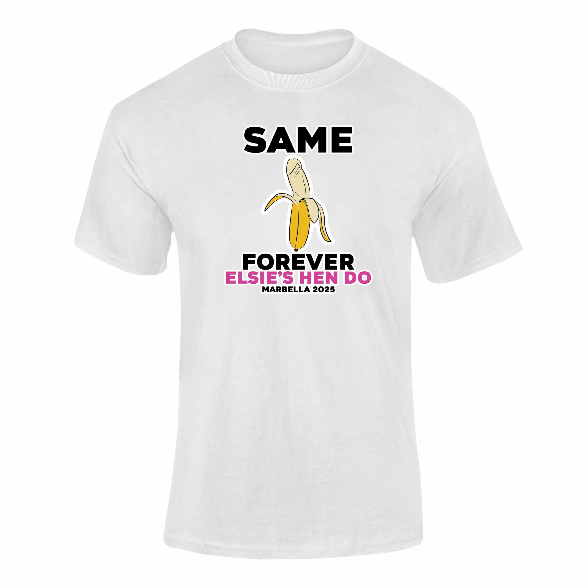 Personalised Rude Banana Hen T-Shirt